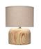 Timber Table Lamp with Linen Shade by Jamie Young