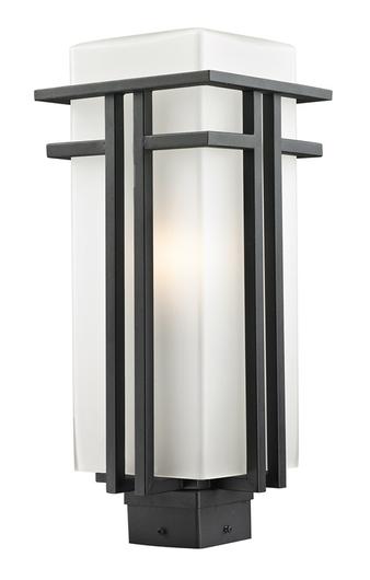 Abbey Outdoor Post Light in Black Finish by Z-Lite