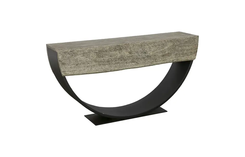 Arc Console Table, Gray Stone, Double Sided by Phillips Collection