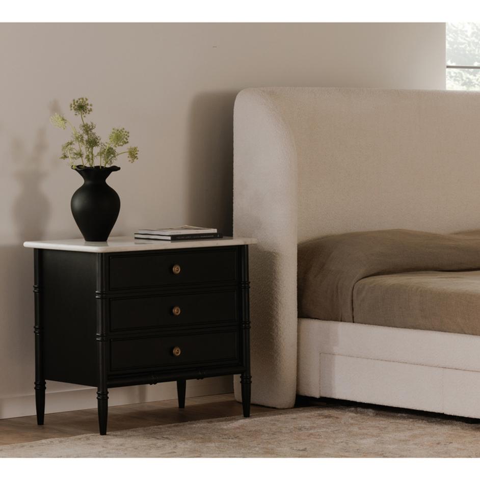Eleanor Nightstand Black by Moes Home