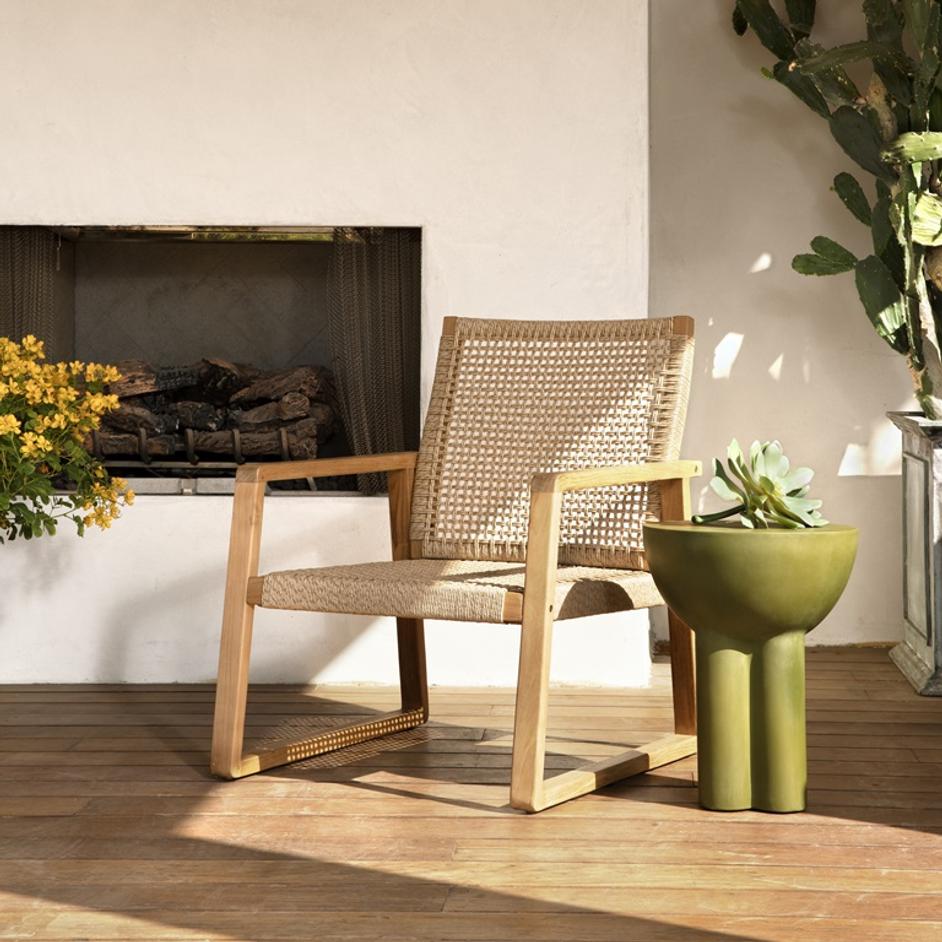 Caspian Outdoor Side Table by Curated Collections
