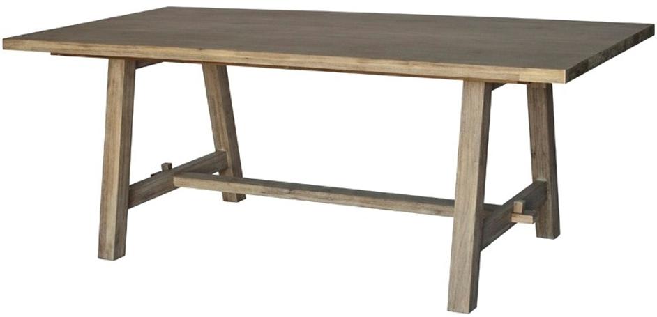 Bedford 79" Rect. Dining Table "A" Base In Brushed Smoke by New Pacific Direct