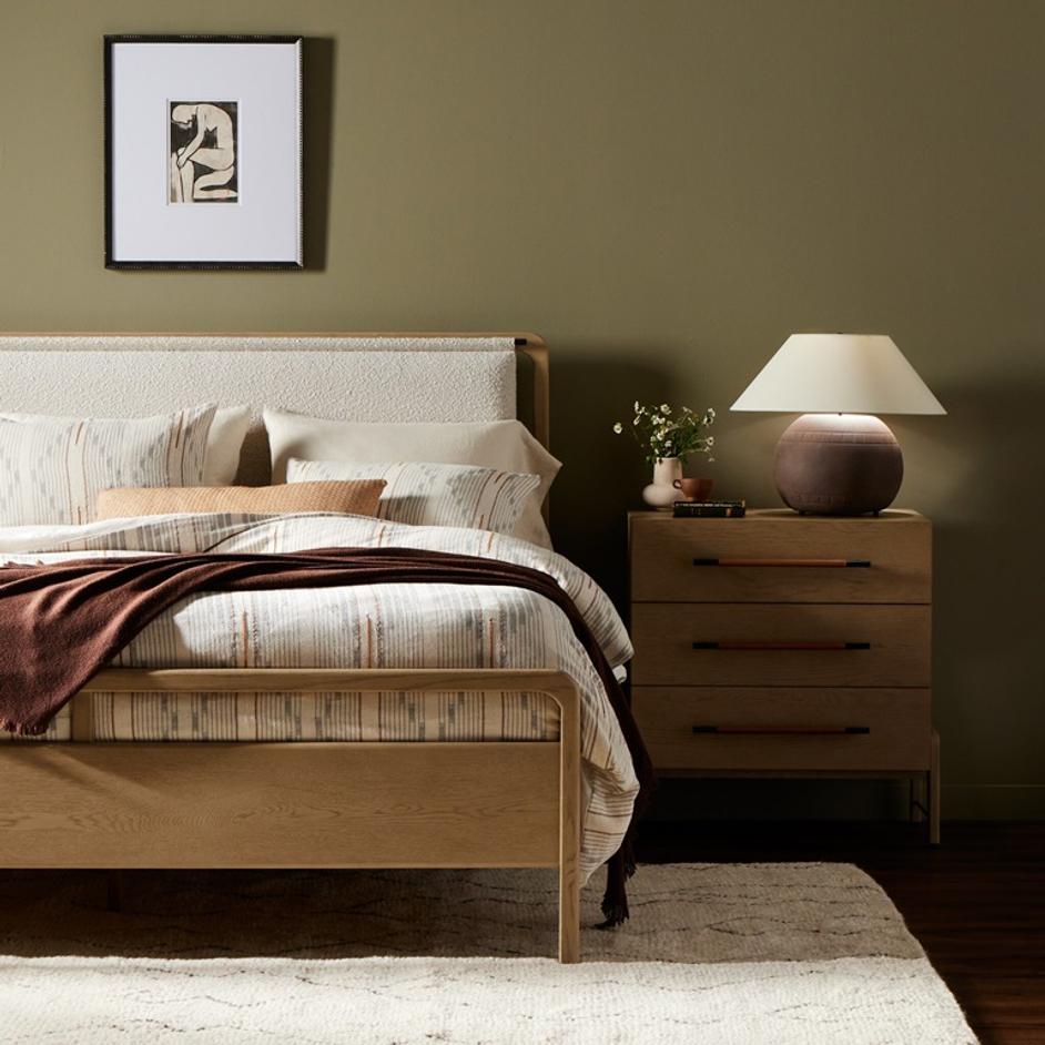 Rosedale King Bed - Knoll Natural by Four Hands