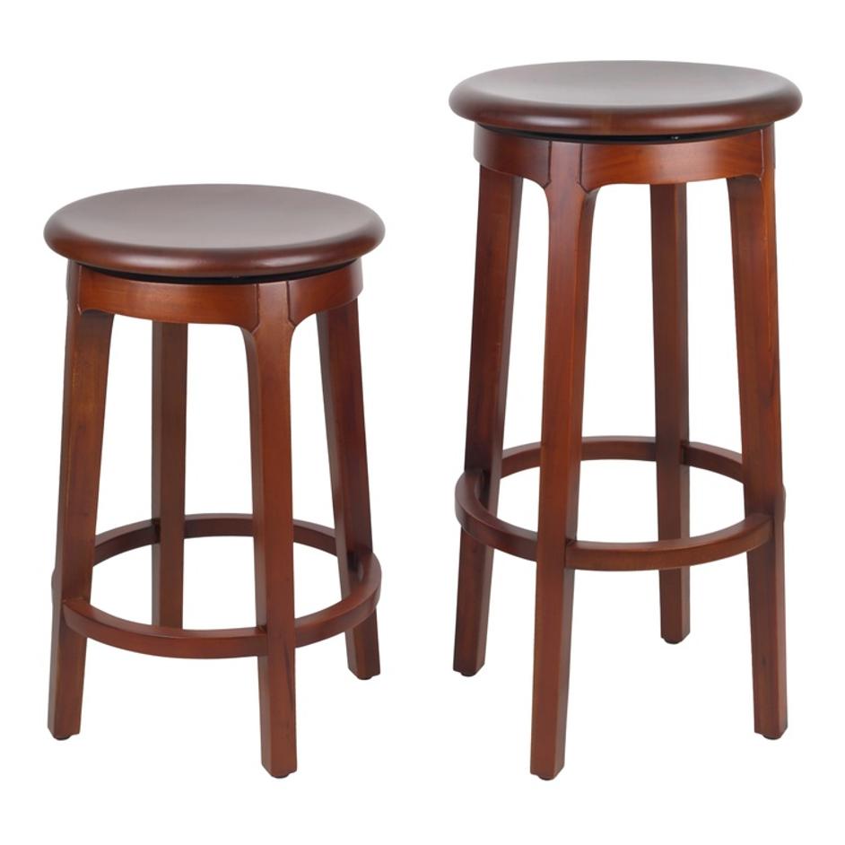 Foxy Swivel Counter Stool, Cinnamon Brown by New Pacific Direct