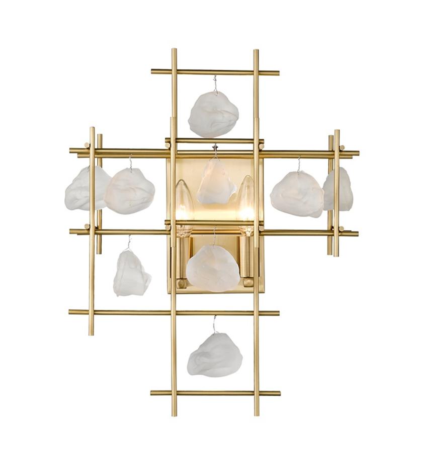 Garroway 2 Light Wall Sconce in Aged Brass Finish by Z-Lite