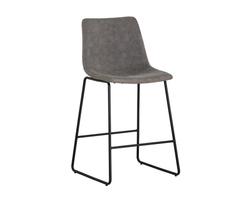 Cal Counter Stool - Antique Grey by Sunpan