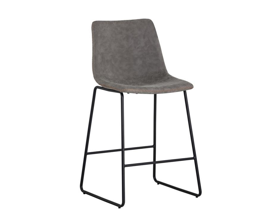 Cal Counter Stool - Antique Grey by Sunpan