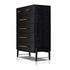 Rosedale 6 Drawer Tall Dresser - Ebony Oak Veneer by Four Hands