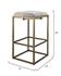 Shelby Hide Bar Stool, White by Jamie Young