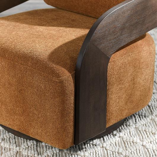Toscana Swivel Accent Chair Amber by Classic Home