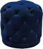 Joshua Ottoman/Stool In Navy Velvet by Meridian Furniture