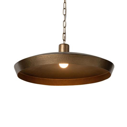 Eldon Pendant In Hammered Antique Brass by FOUR HANDS