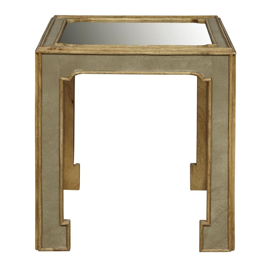 Art Deco Side Table with Mirror Top by Pulaski Furniture