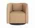 EMILIE SWIVEL LOUNGE CHAIR - NUBUCK TAN LEATHER by Sunpan