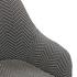 Terry Fabric Swivel Counter Stool, Black Herringbone by New Pacific Direct