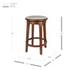 Foxy Swivel Counter Stool, Cinnamon Brown by New Pacific Direct