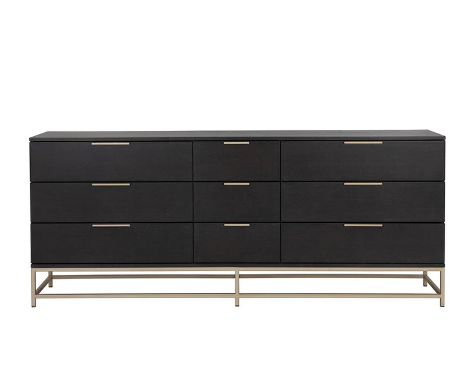 REBEL DRESSER - LARGE - GOLD - CHARCOAL GREY by Sunpan