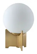 Pearl Table Lamp White & Brass by Zuo Modern