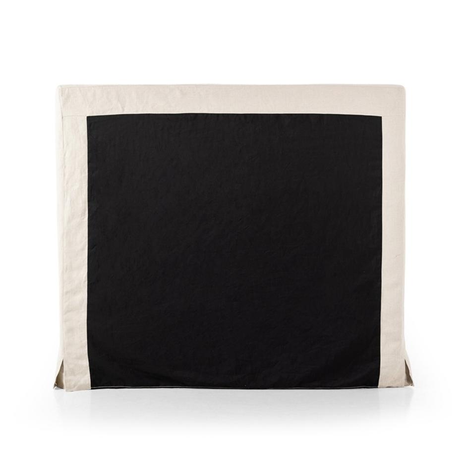Daphne Queen Slipcover Bed - Brussels Natural by Four Hands