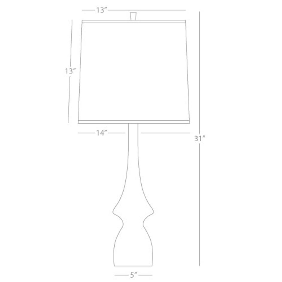 Smokey Taupe Jasmine Table Lamp by ROBERT ABBEY