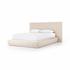 Martina Bed Wide Queen in Bergamo Parchment by FOUR HANDS