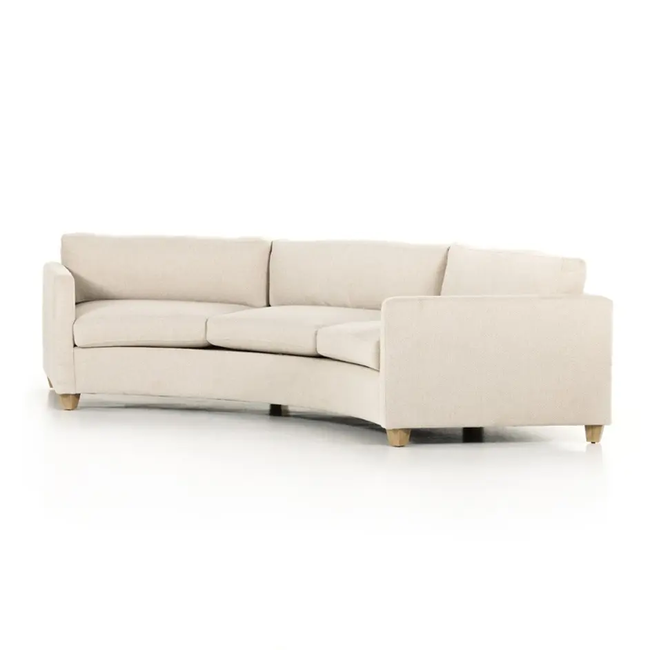 Heidi Sofa-130" In Tacoma Ivory And Distressed Natural by Four Hands