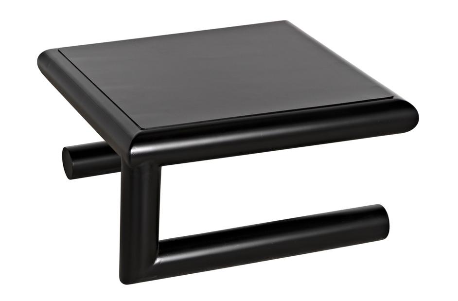 Emerson Industrial Steel Coffee Table in Matte Black by Noir Furniture