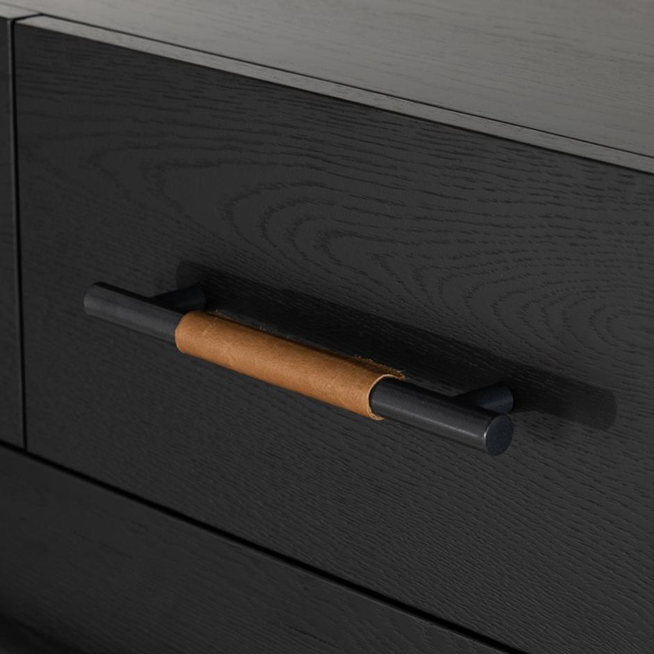 Rosedale 6 Drawer Tall Dresser - Ebony Oak Veneer by Four Hands