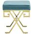 Ballard Performance Velvet Bench In Sea Blue by Modway Furniture
