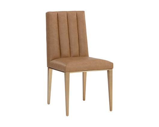 WILBUR DINING CHAIR - MILLIKEN COGNAC by Sunpan