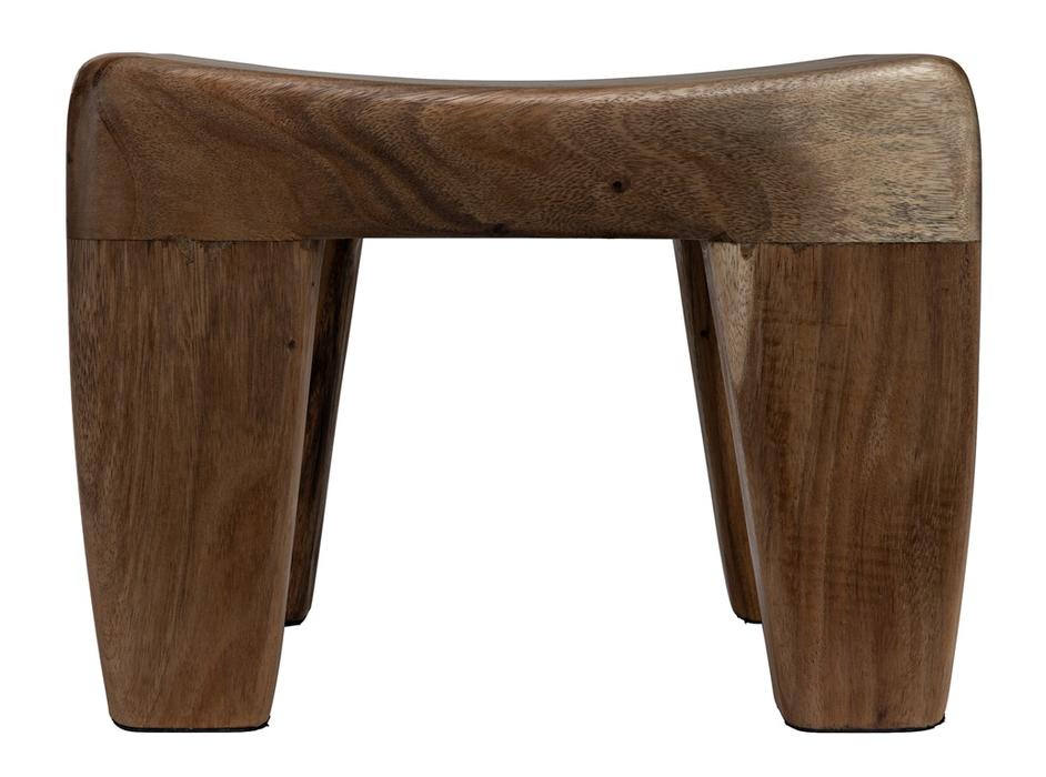 Sumo Munggur Wood Stool with Semi-Gloss Finish by Noir Furniture