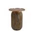Atalia KD Reclaimed Teak Side/ End Table w/ Steel Tray Top, Antique Copper  by New Pacific Direct
