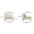 Estelle Lounge Chair Cream by Moes Home