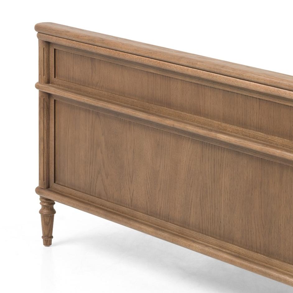 Toulouse Bed In Toasted Oak In Queen by FOUR HANDS