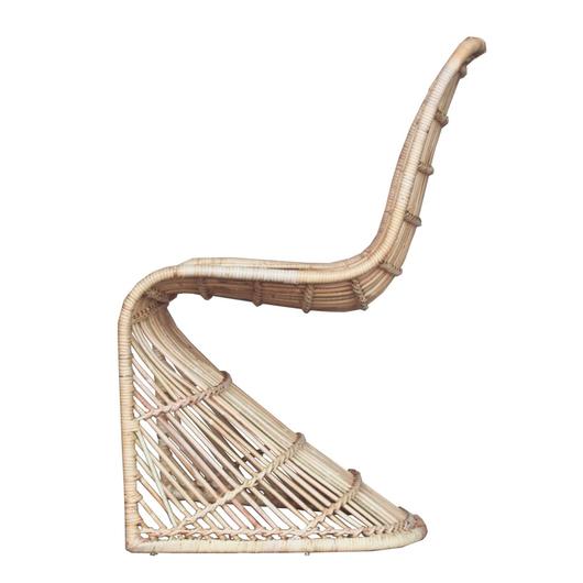 Groovy Rattan Chair In Natural by New Pacific Direct