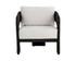PYLOS LOUNGE CHAIR - BLACK - LOUIS CREAM by Sunpan
