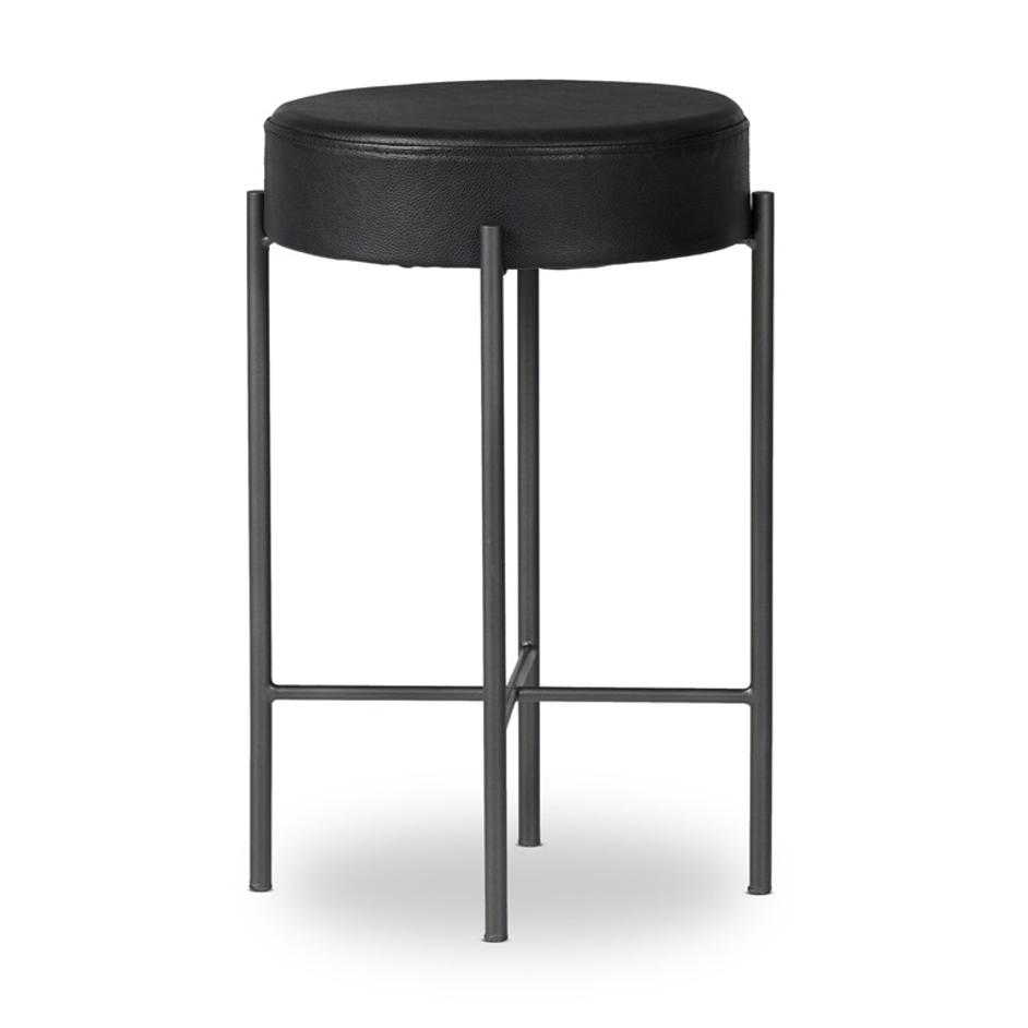 Nocona Bar + Counter Stool - Black Leather by Four Hands
