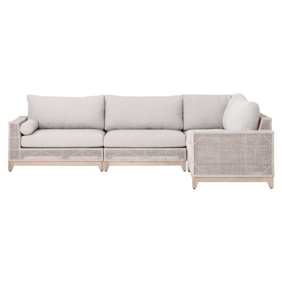 Tropez Outdoor Modular Left Facing 1-Arm Sofa by Essentials For Living