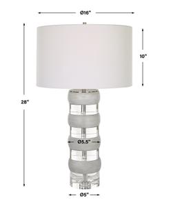 Band Together Crystal & Wood Table Lamp by Uttermost