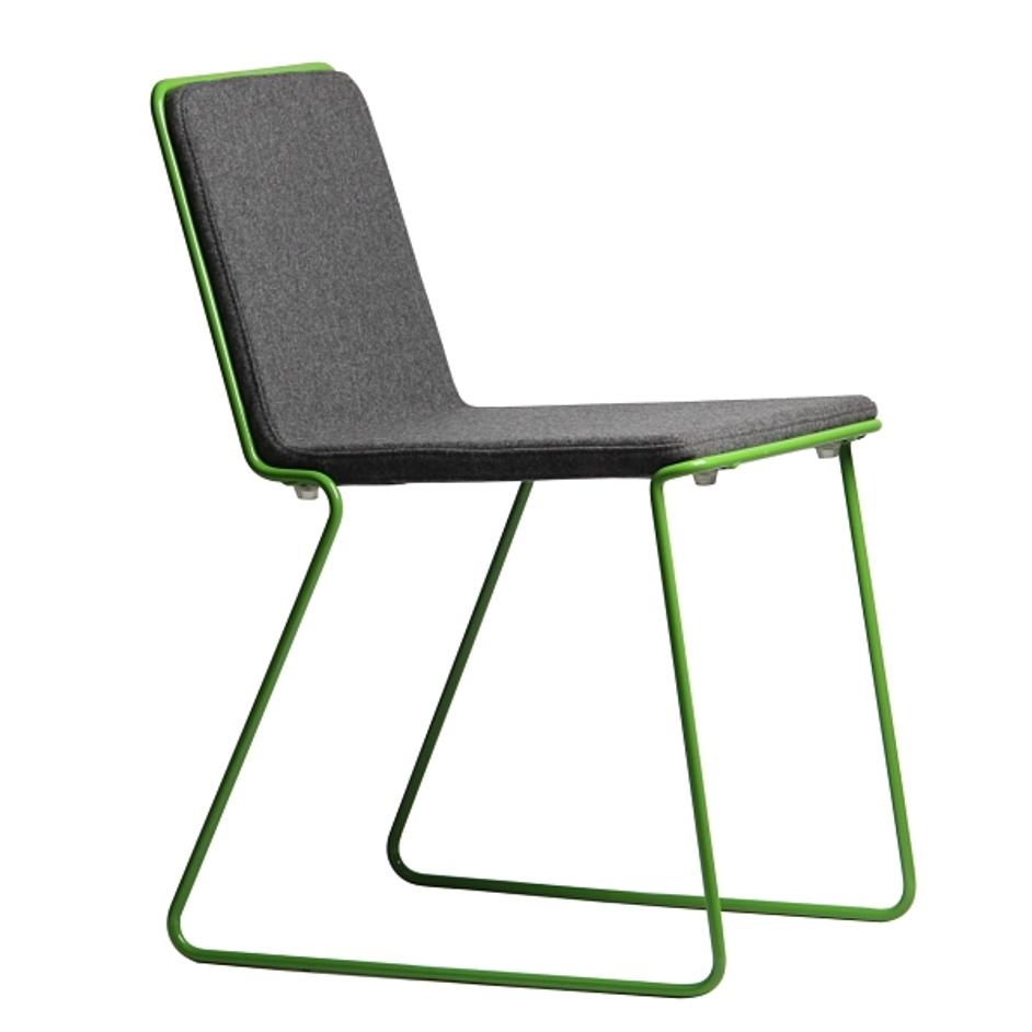 bleeker contemporary chair in wool by Nuans Design