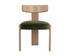 HORTON DINING CHAIR - RUSTIC OAK - FOREST GREEN by Sunpan