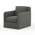 Dade Outdoor Swivel Chair in Charcoal by FOUR HANDS