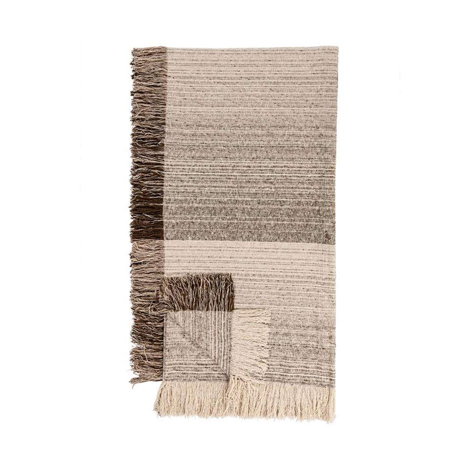 BC Beryl Cocoa Brown Queen Blanket by Classic Home