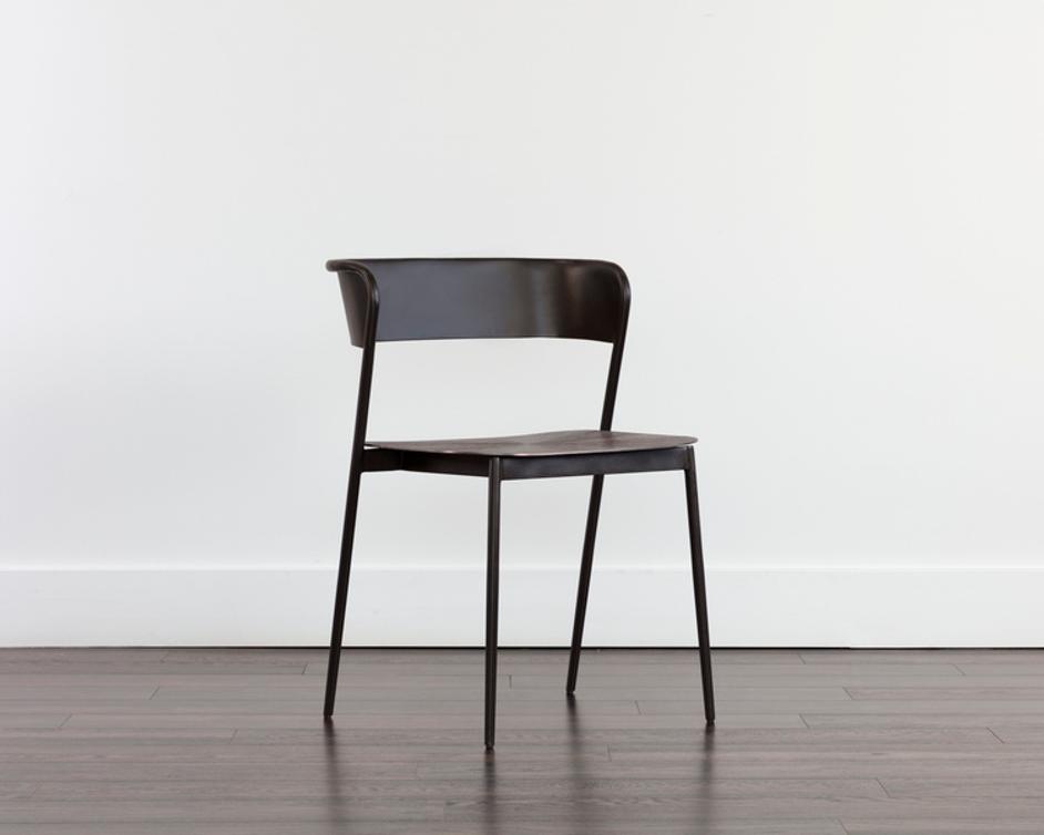 KEANU DINING CHAIR - GUNMETAL by Sunpan