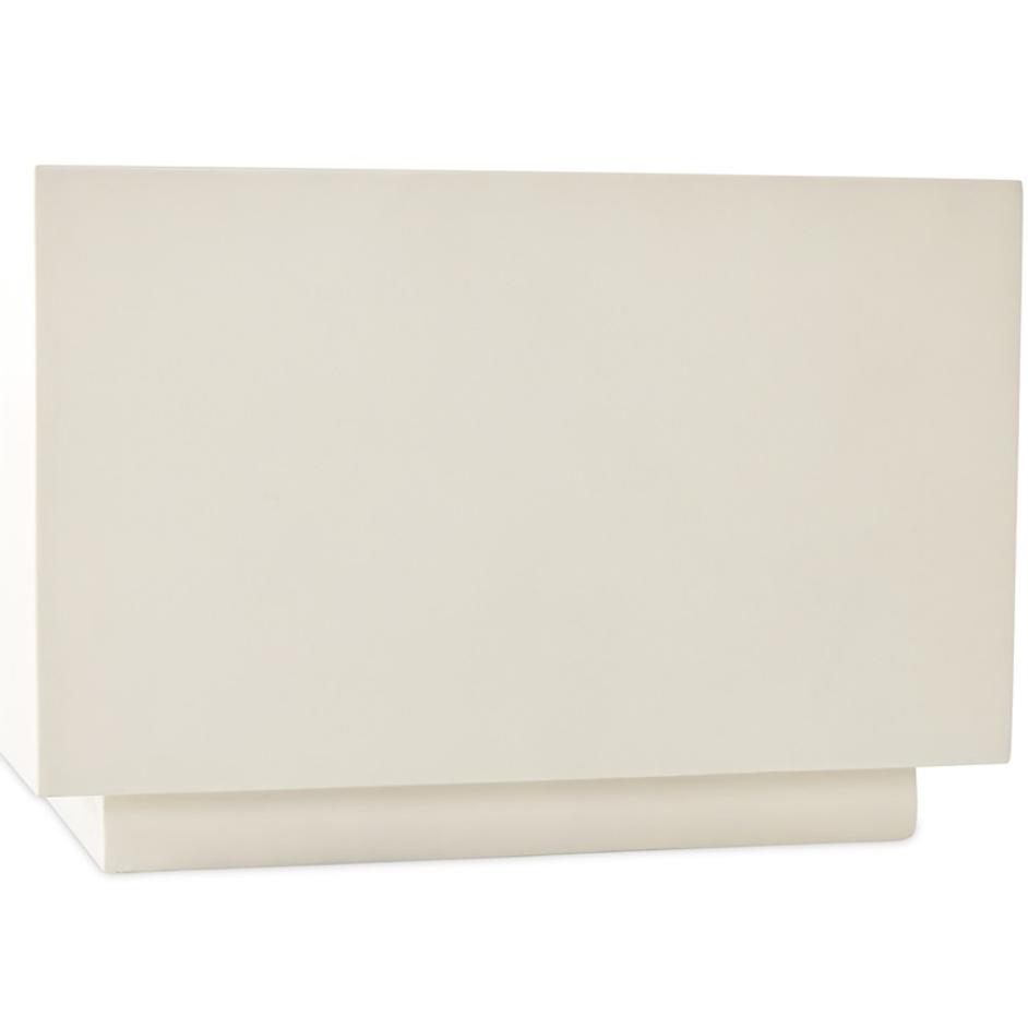 Parish Concrete Cube In White Concrete by FOUR HANDS