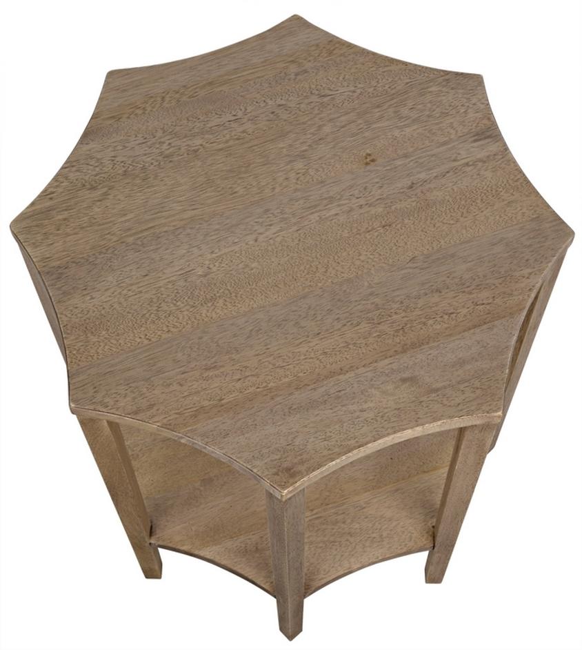 Ariana Side Table, Washed Walnut by Noir Furniture