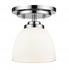 Ashton 1 Light Flush Mount in Chrome  Finish by Z-Lite