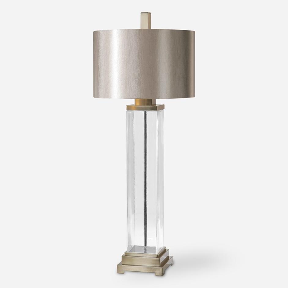 Drustan Clear Glass Table Lamp by Uttermost