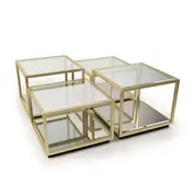 Noel Coffee Table (Natural Brass) - 4 Pieces by Regina Andrew Design