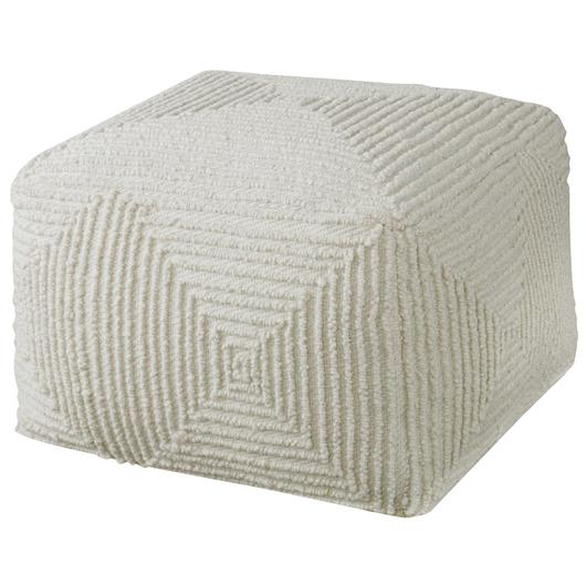 Sovanna Geometric Pouf by Uttermost